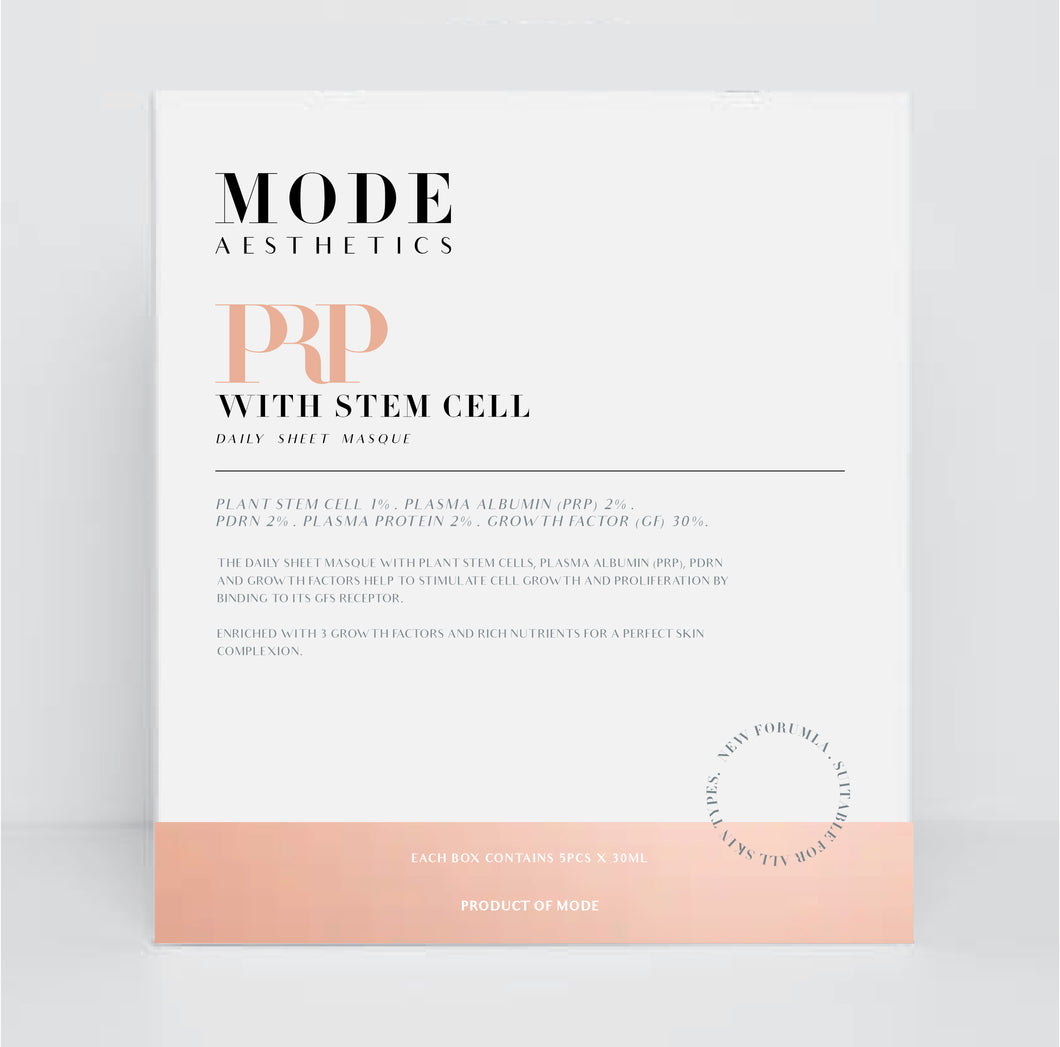 MODE Aesthetics Stem Cell PRP Mask (5 sheets)